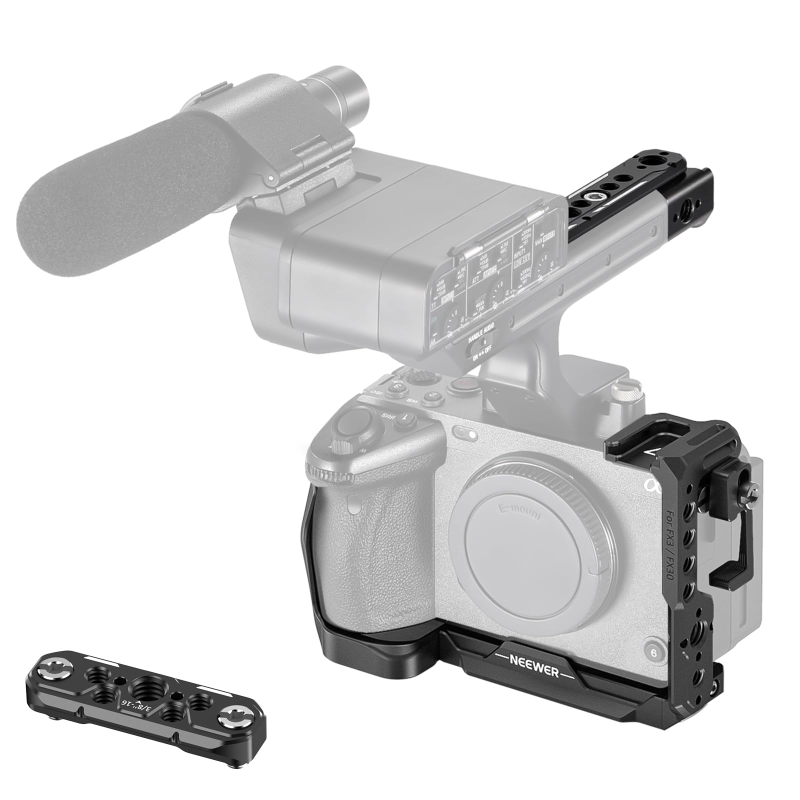 NEEWER FX3/FX30 カメラケージ ケーブルクランプ,Sony FX3 Amazon.com : NEEWER FX3/FX30 Cage Camera Cage with HDMI